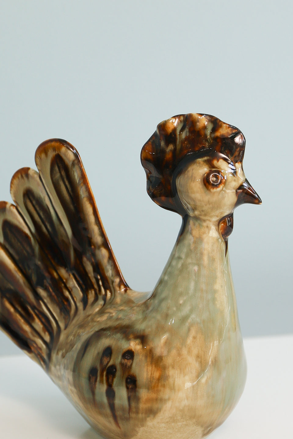 Danish Vintage Søholm Figurine Hen Joseph Simon/デンマークヴィンテージ スーホルム 雌鳥 置物 オブジェ ジョセフ・シモン 北欧インテリア