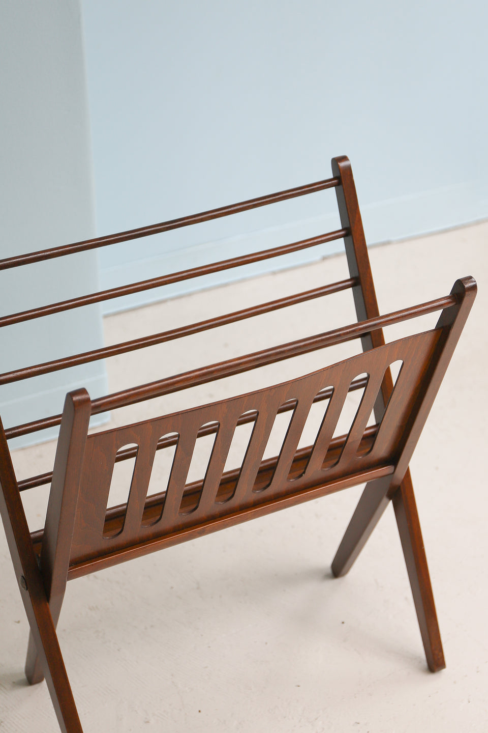 Rumania Vintage Folding Magazine Rack/ルーマニアヴィンテージ 折りたたみ マガジンラック