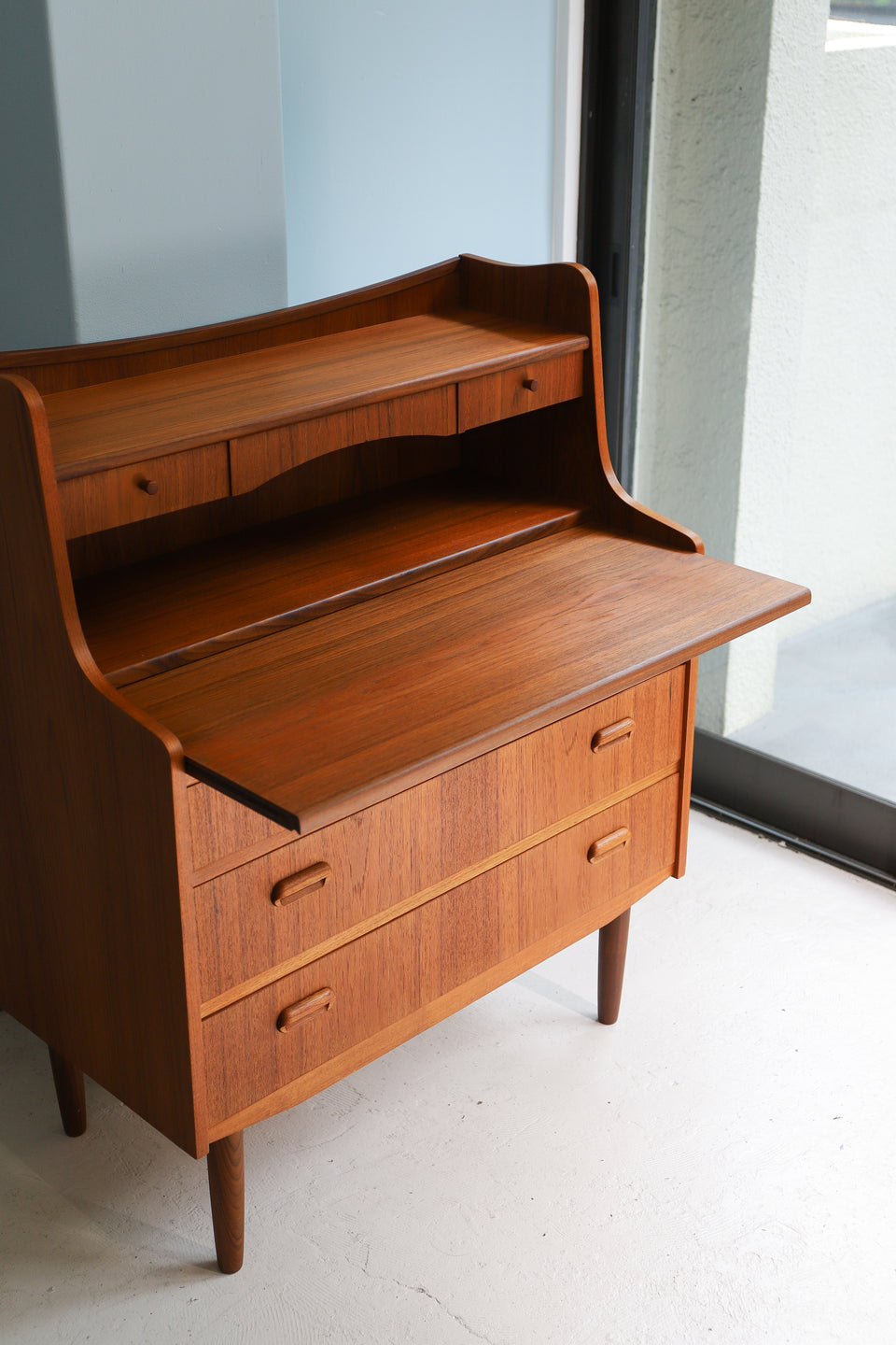Danish Vintage Teak Writing Bureau Dresser/デンマークヴィンテージ ライティングビューロー ドレッサー 北欧家具