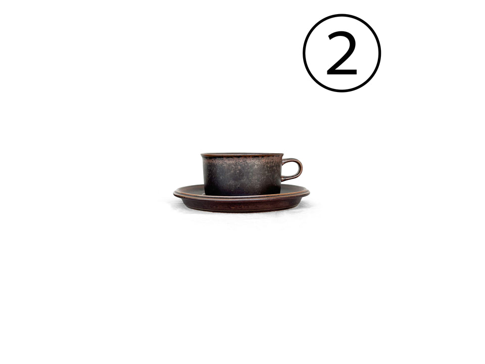 Vintage ARABIA Ruska Tea Cup and Saucer/フィンランドヴィンテージ アラビア ルスカ ティーカップ ウラ・プロコッペ 北欧食器