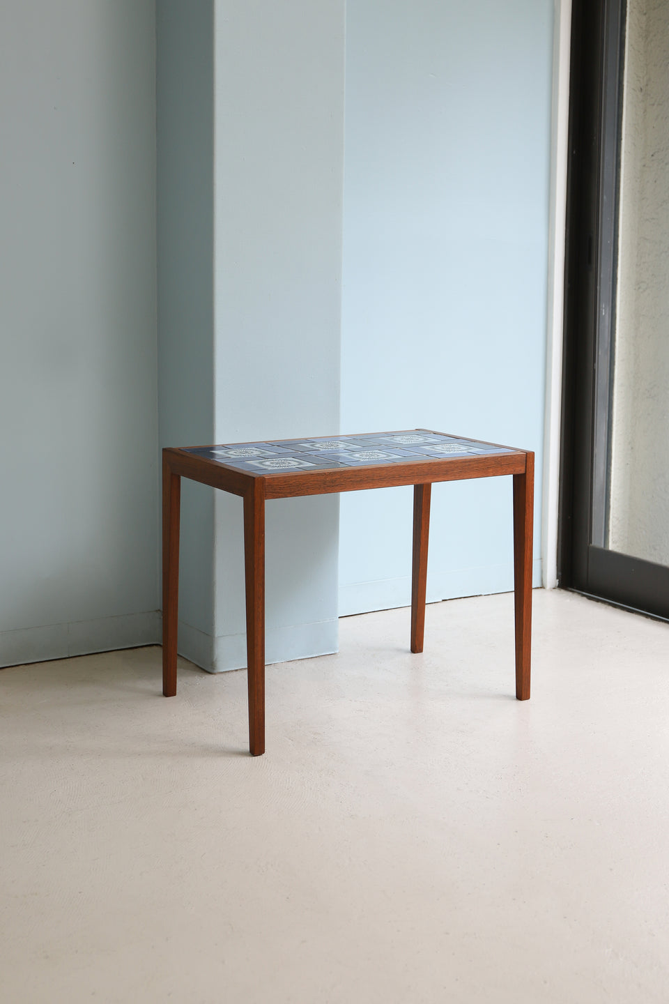 Danish Vintage Side Table Rosewood with Ceramic Tile/デンマークヴィンテージ サイドテーブル ローズウッド タイルトップ 北欧家具