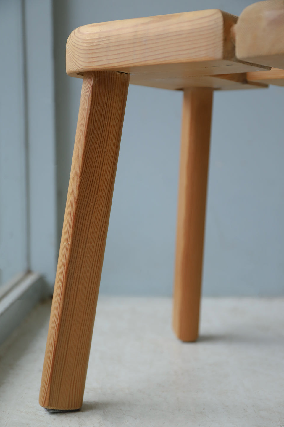 Pinewood Sauna Stool Finnish Vintage/フィンランドヴィンテージ サウナスツール 椅子 パイン材