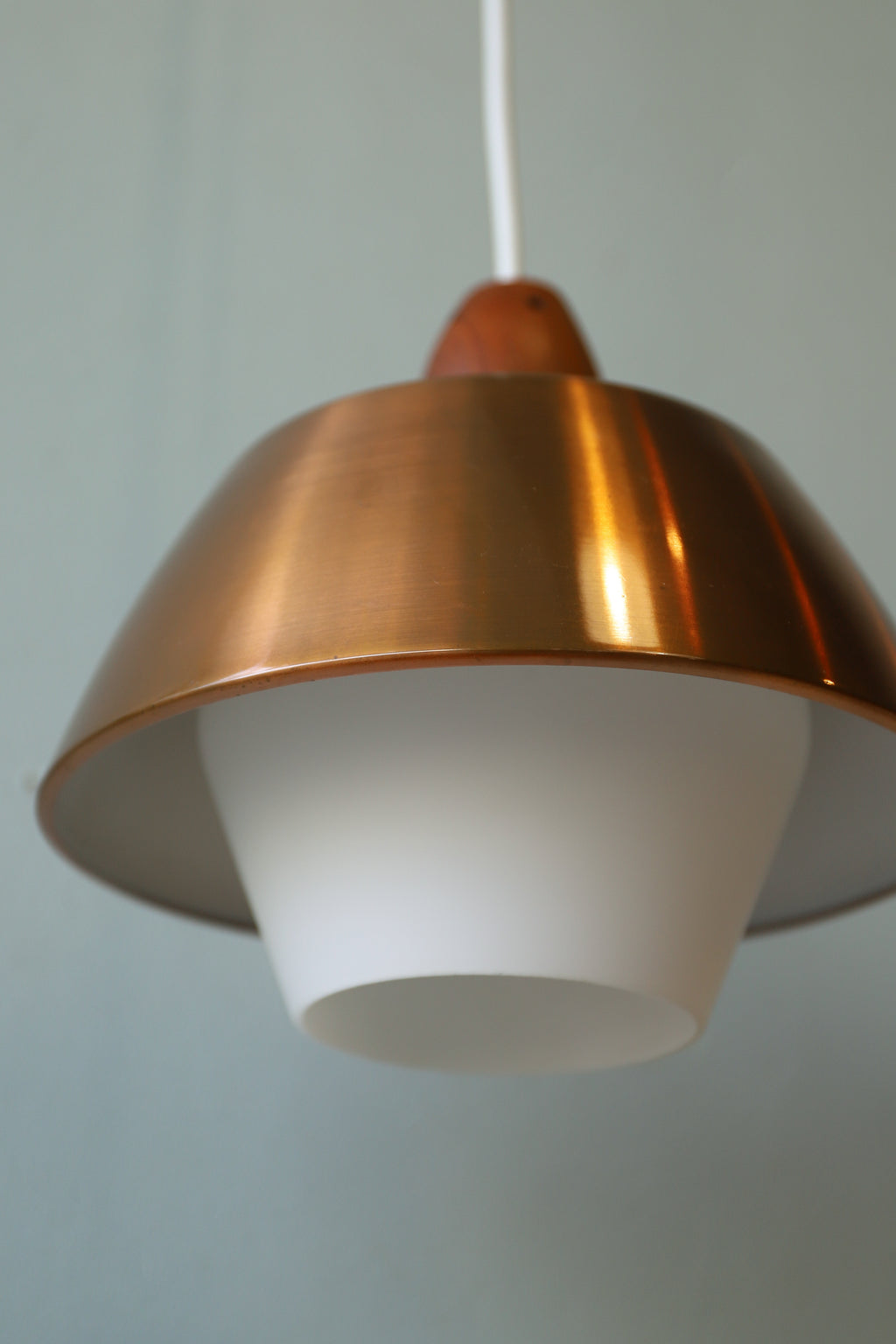 デンマークヴィンテージ ペンダントライト コッパー ガラス 北欧インテリア/Copper Glass Pendant Light Danish  Vintage – FURUICHI/古一