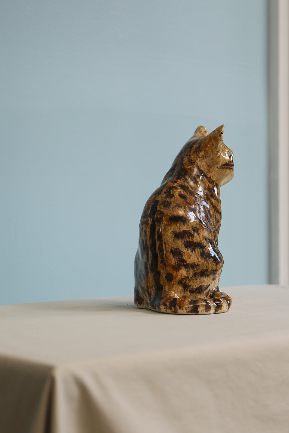 Winstanley Cat Pottery Object/ウィンスタンレイキャット ケンジントンキャット キジ白猫 陶器 オブジェ サイズ3