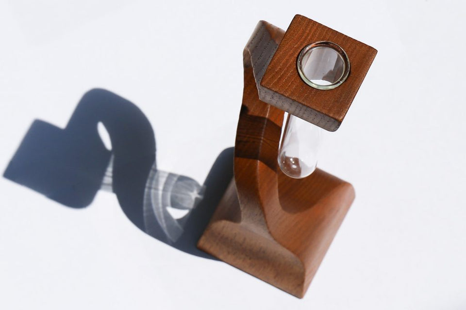 TeakWood Vintage Vase / チーク材 フラワーベース 花瓶 北欧 一輪挿し 無垢 ヴィンテージ