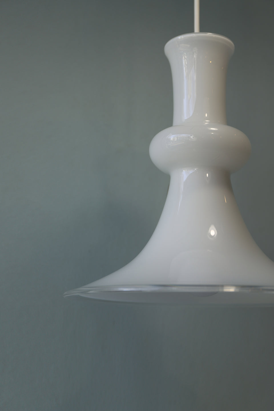 Vintage Holmegaard Pendant Light Etude/ホルムガード ペンダントライト エチュード 照明 ホワイト デンマークヴィンテージ