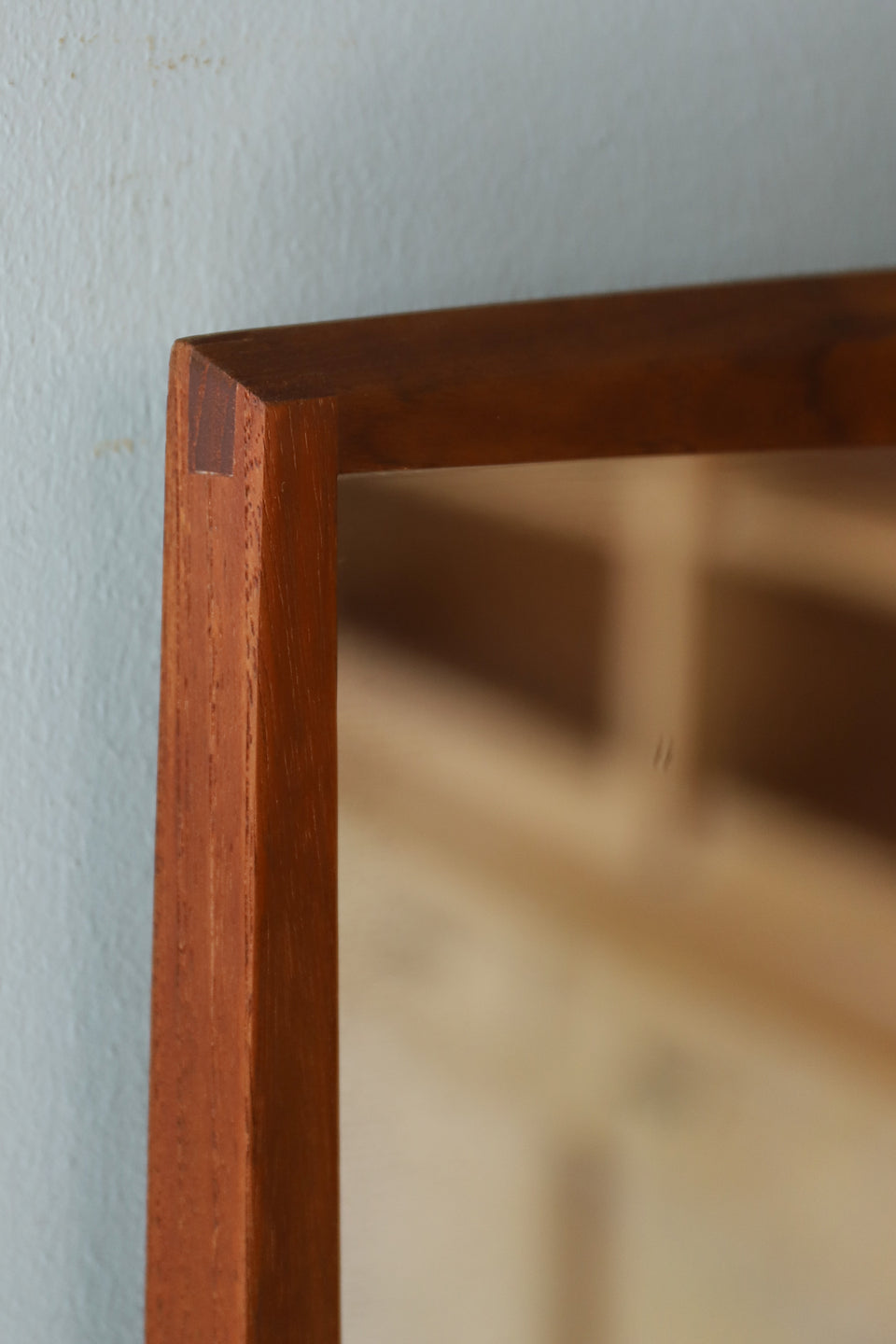Danish Vintage Jansen Spejle Teak Frame Wall Mirror/デンマークヴィンテージ ウォールミラー チークフレーム 壁掛け鏡 インテリア 北欧デザイン ミッドセンチュリーモダン