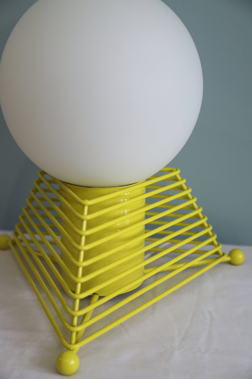 Japanese Vintage Glass Shade Table Lamp Postmodern/ジャパンヴィンテージ テーブルランプ 間接照明 レトロ ポストモダン