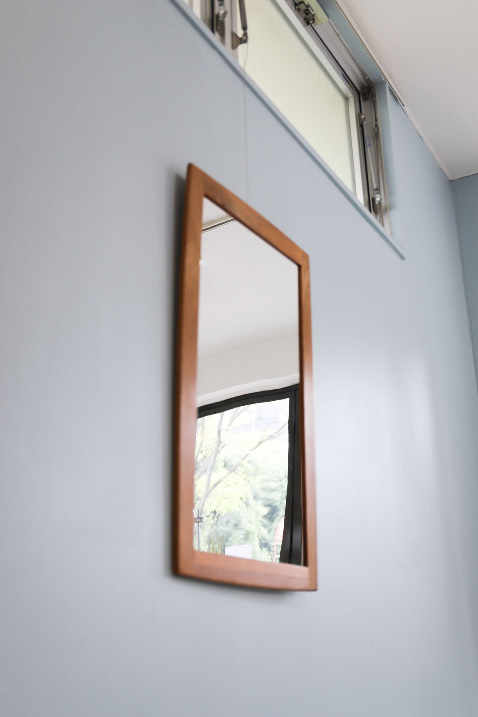 Vintage Wall Mirror Danish Modern/デンマークヴィンテージ ウォールミラー チークフレーム 鏡 北欧雑貨