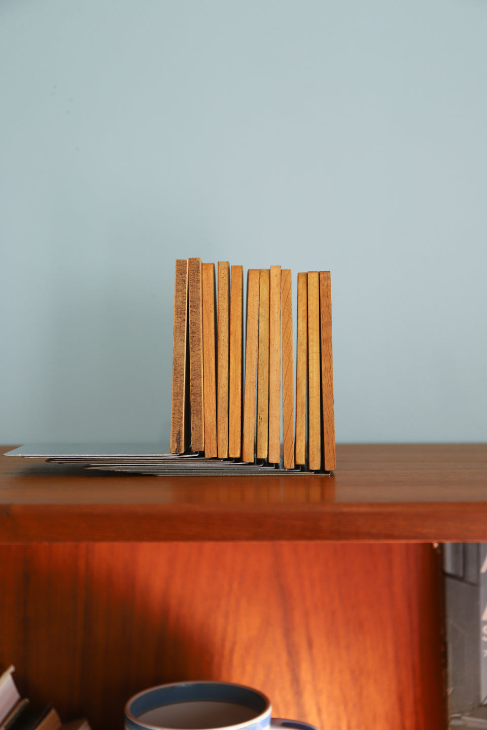 Danish Vintage Bookend Oakwood/デンマークヴィンテージ ブックエンド 本立て オーク材 北欧インテリア