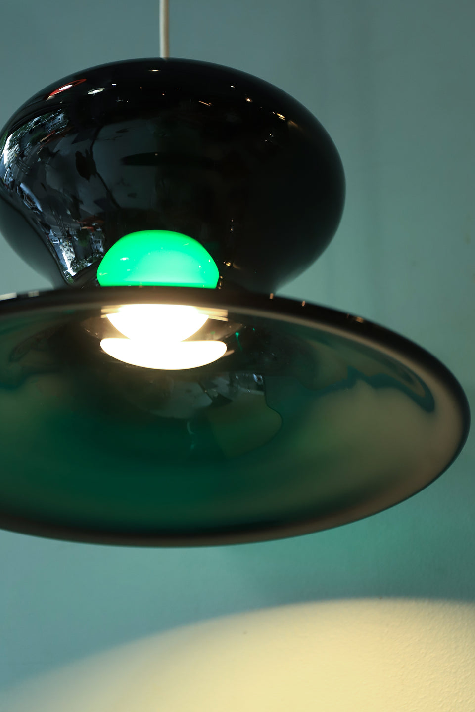 Scandinavian Vintage Glass Shade Pendant Light /北欧ヴィンテージ ペンダントライト ガラスシェード