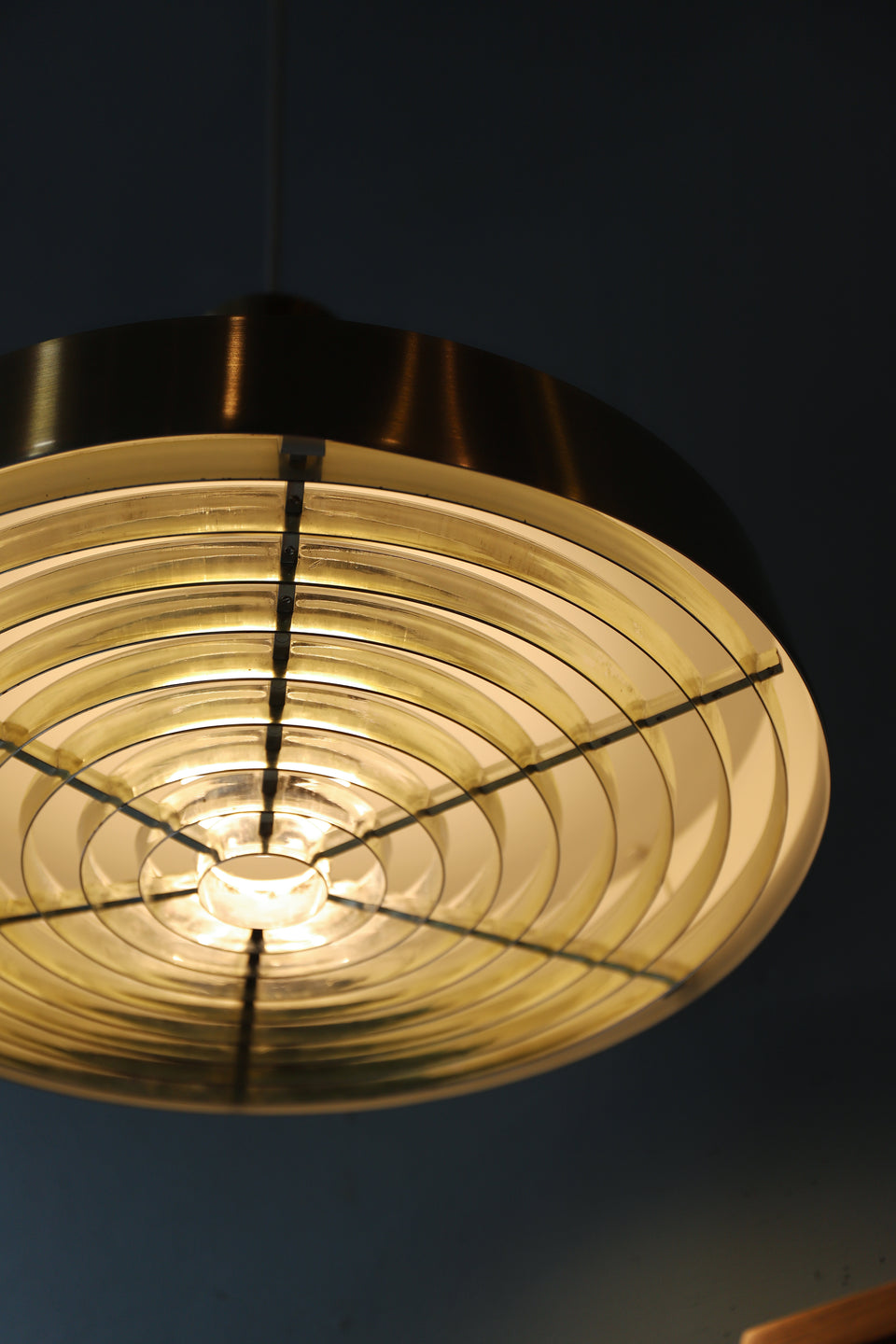 Danish Vintage Pendant Light Gold Plate/デンマークヴィンテージ ペンダントライト ゴールドメッキ