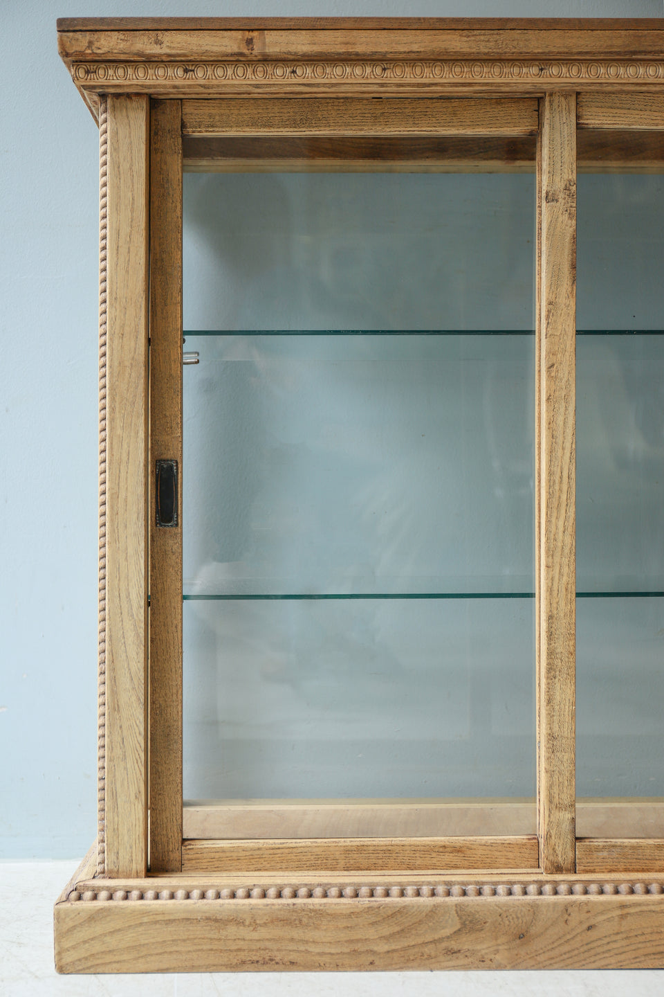 Japanese Antique Oakwood Glass Showcase/ジャパンアンティーク ガラスショーケース ナラ材
