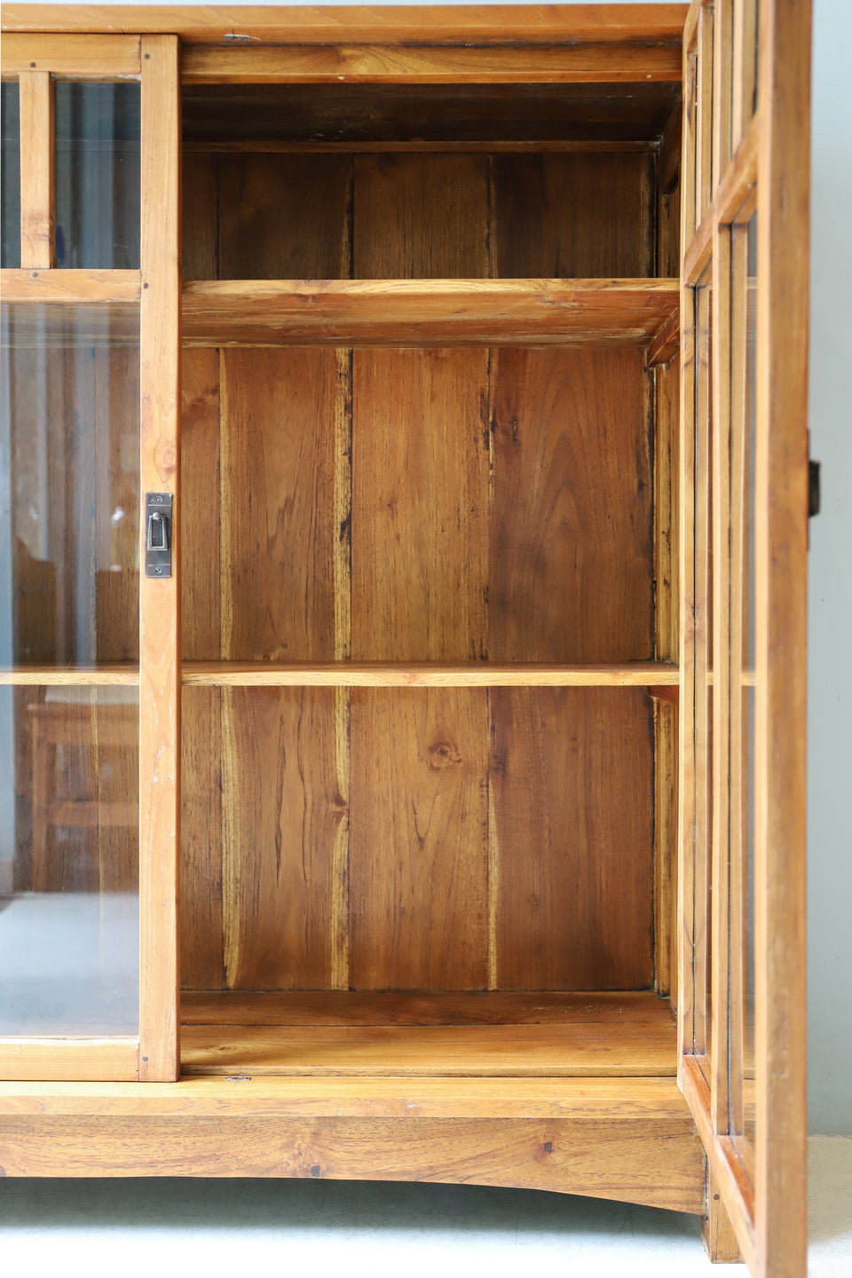 Old Teakwood Glass Cabinet/オールドチーク ガラスキャビネット