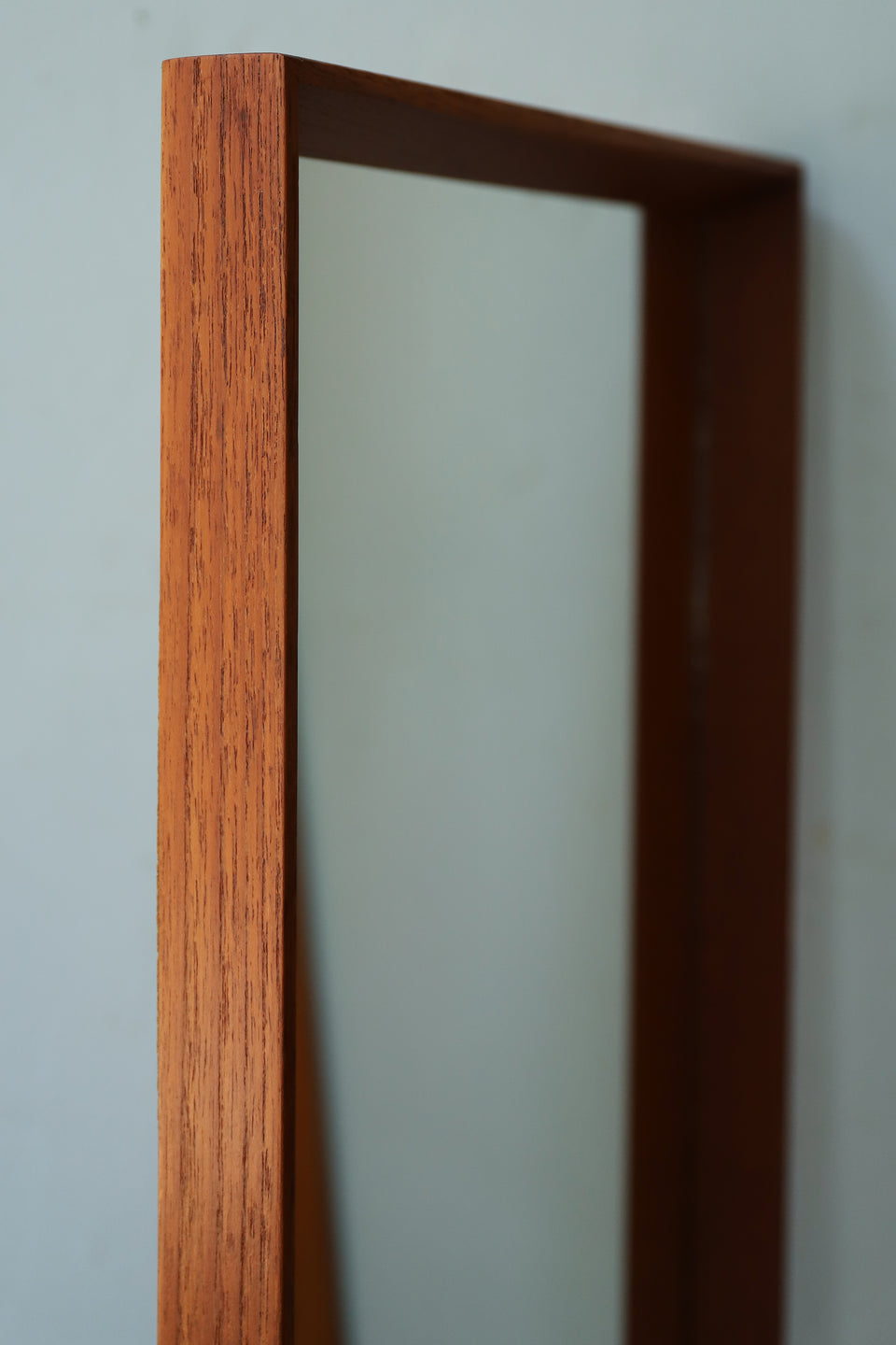 Danish Vintage Teak Frame Wall Mirror/デンマークヴィンテージ ウォールミラー チークフレーム
