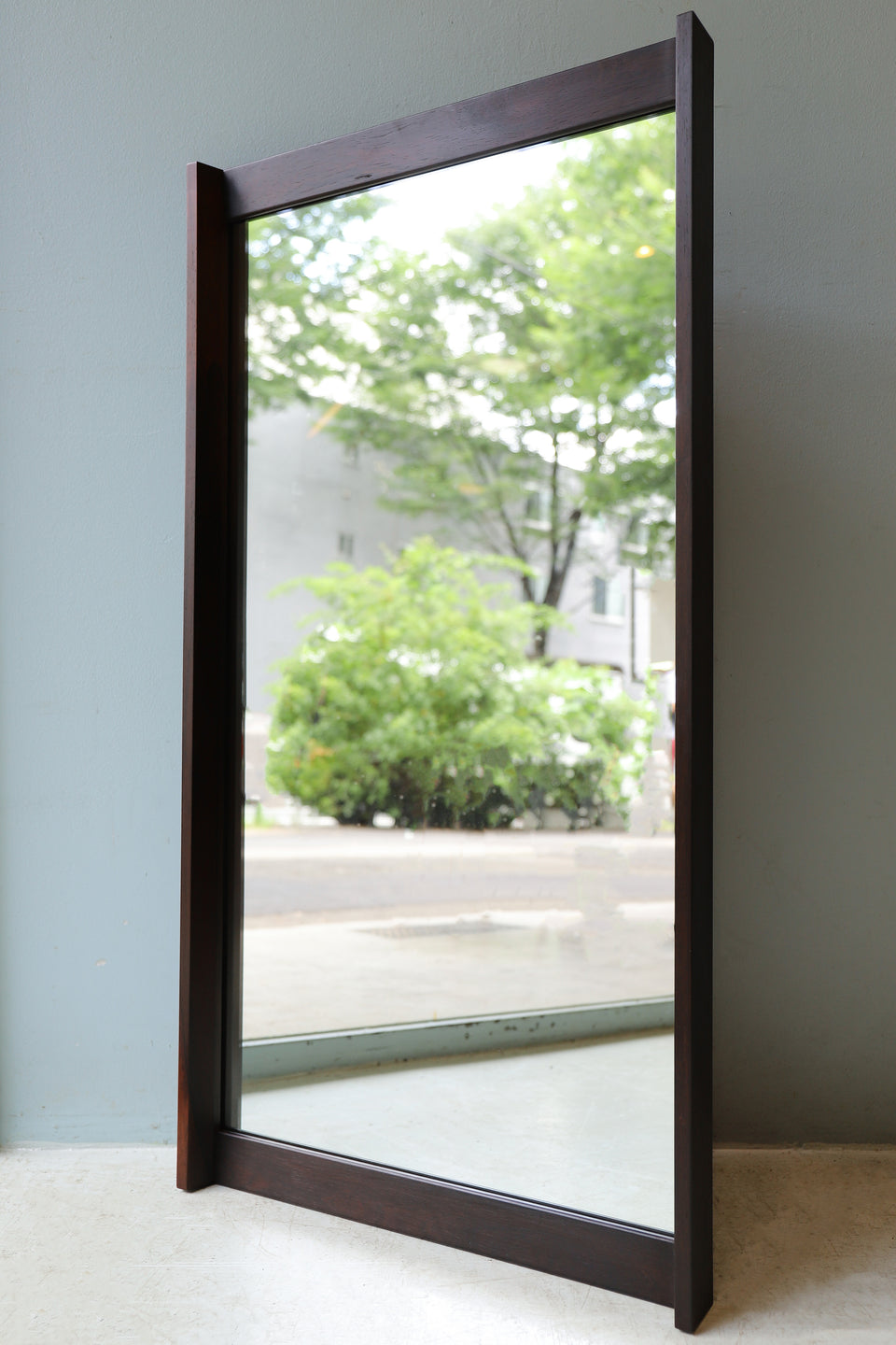 Scandinavian Vintage Rosewood Wall Mirror/北欧ヴィンテージ ローズウッド ウォールミラー