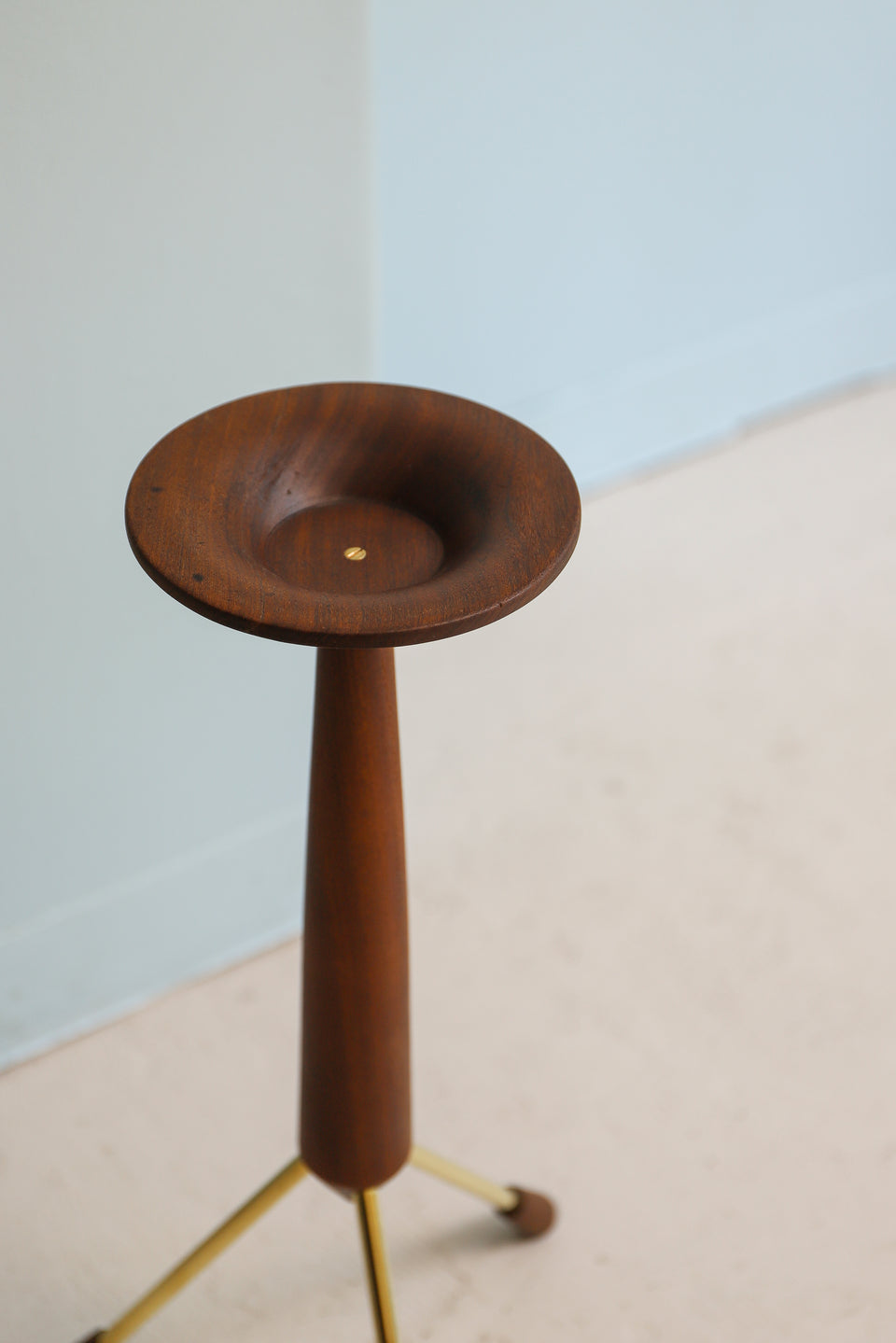Danish Vintage Teakwood Brass Plant Stand/デンマークヴィンテージ プラントスタンド チーク 真鍮 北欧インテリア