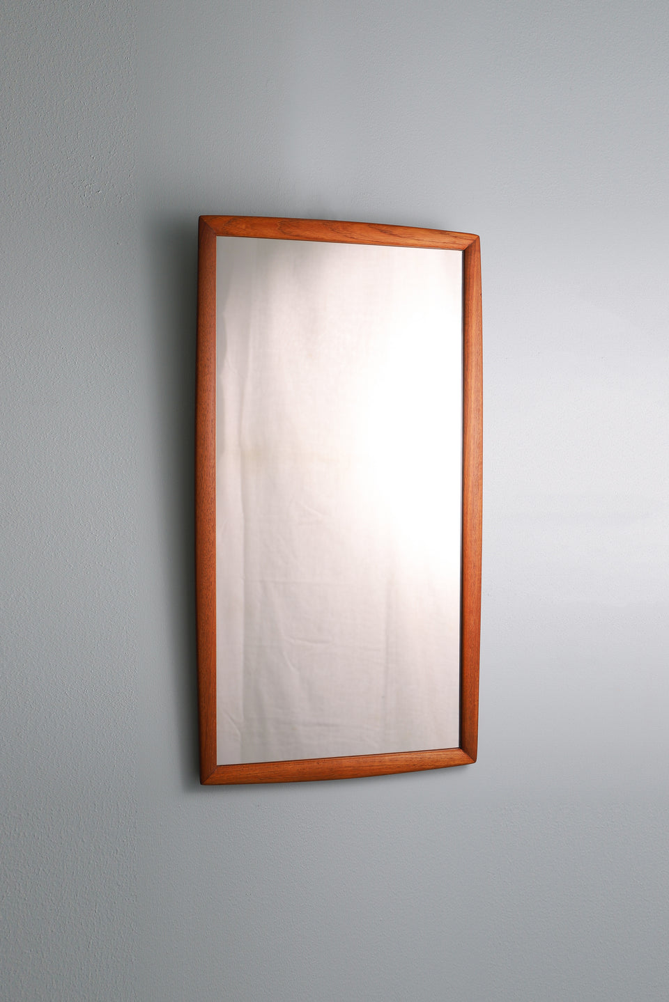 Danish Vintage Teak Frame Wall Hanging Mirror/デンマークヴィンテージ チークフレーム ウォールミラー 壁掛け鏡 北欧インテリア