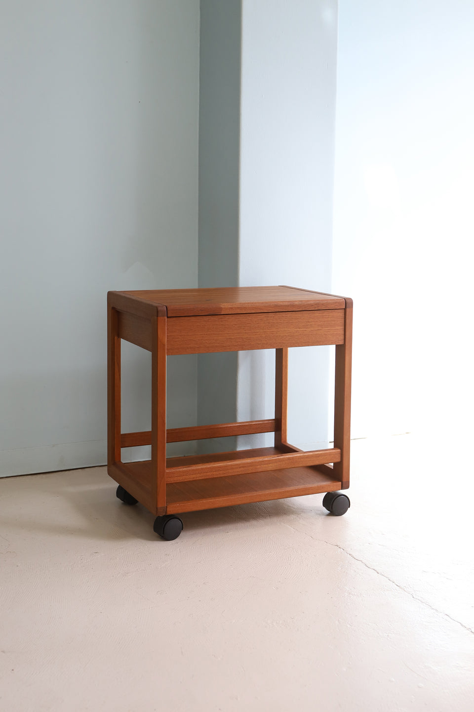 Nissin Mokkou Trolley Wagon Teakwood Japanese Vintage/日進木工 ワゴン 引き出し チーク材 北欧スタイル ジャパンヴィンテージ
