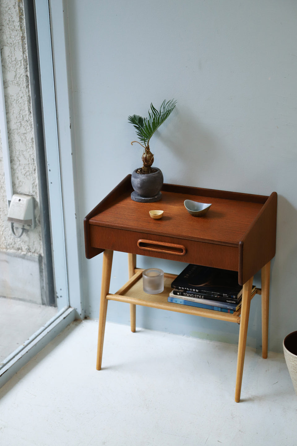 Swedish Vintage Side Table/スウェーデン ヴィンテージ サイドテーブル チェスト チーク材 ビーチ材 北欧家具