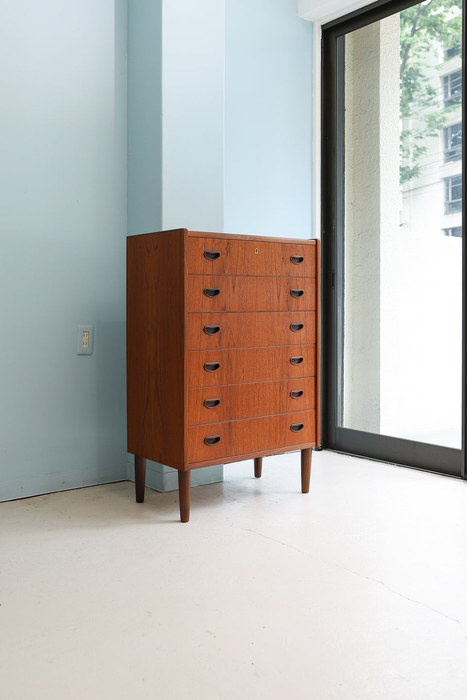 Danish Vintage P. Westergaard Møbelfabrik High Chest 6drawer/デンマークヴィンテージ ハイチェスト 6段 収納 北欧家具