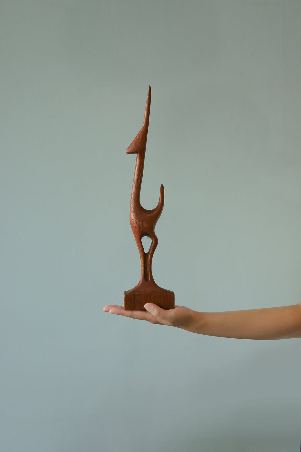 Danish Vintage Arne Basse Teakwood Sculpture/デンマーク ヴィンテージ アルネ・バッセ 彫刻 オブジェ チーク材