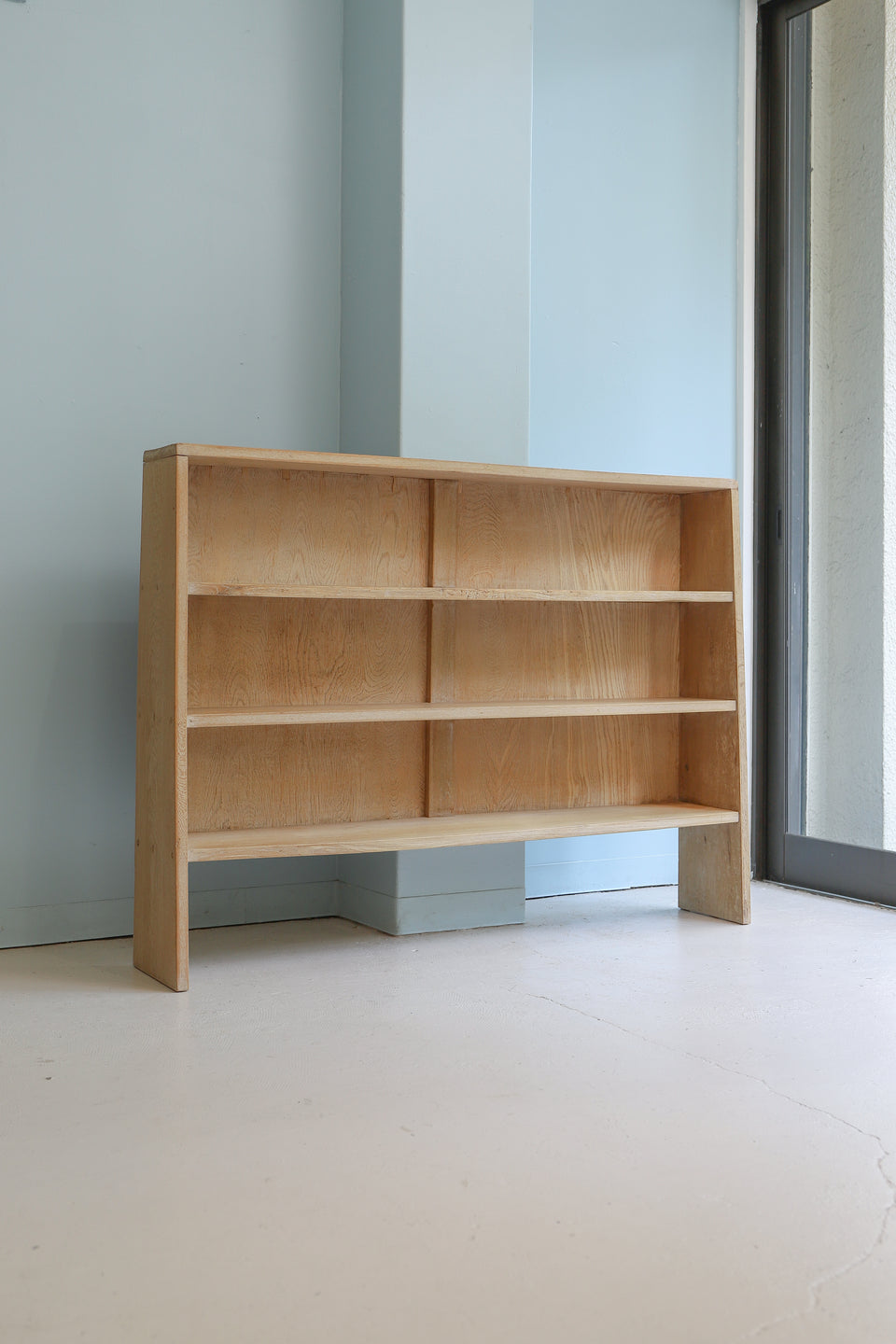 Japanese Vintage Wooden Slim Book Shelf/ジャパンヴィンテージ 木製 ブックシェルフ 本棚 レトロモダン