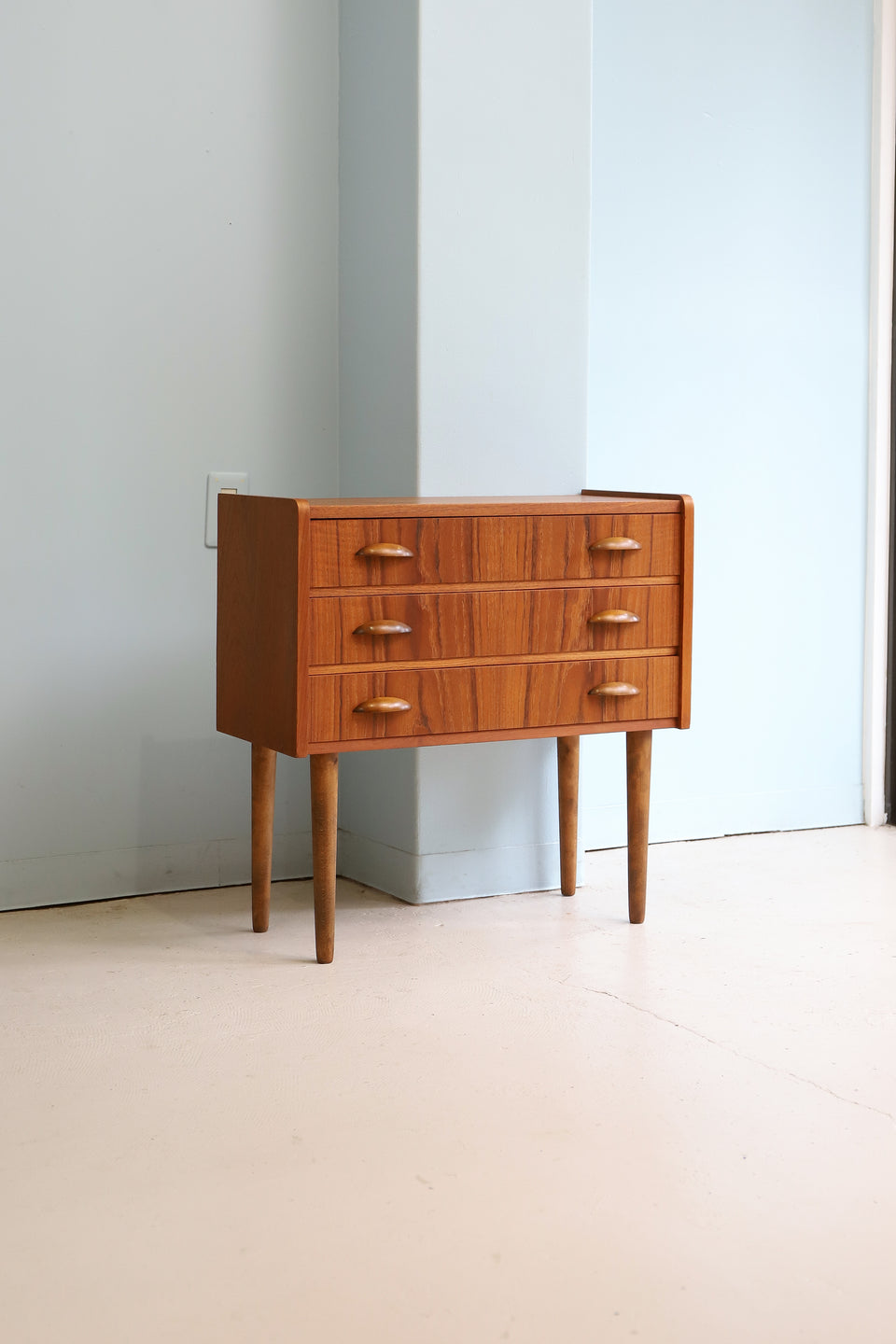 Danish Vintage 3drawer Chest Teakwood/デンマークヴィンテージ チェスト 3段 収納家具 北欧インテリア