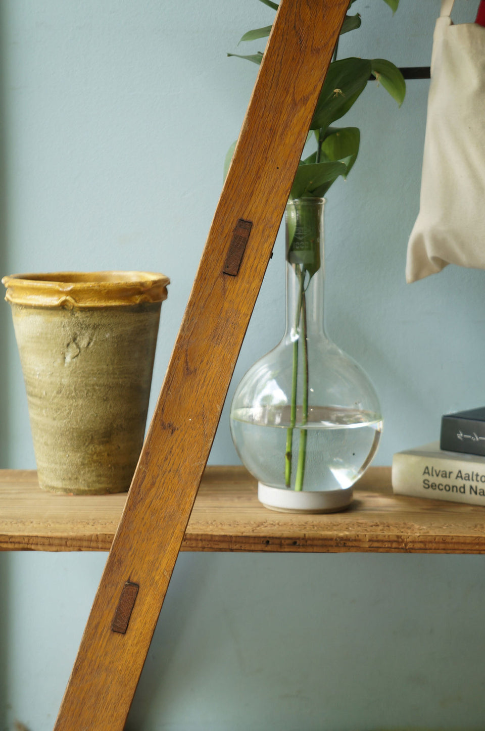 Japanese Vintage Stepladder/ジャパンヴィンテージ 文化梯子 脚立 古道具 昭和レトロ シャビーシック