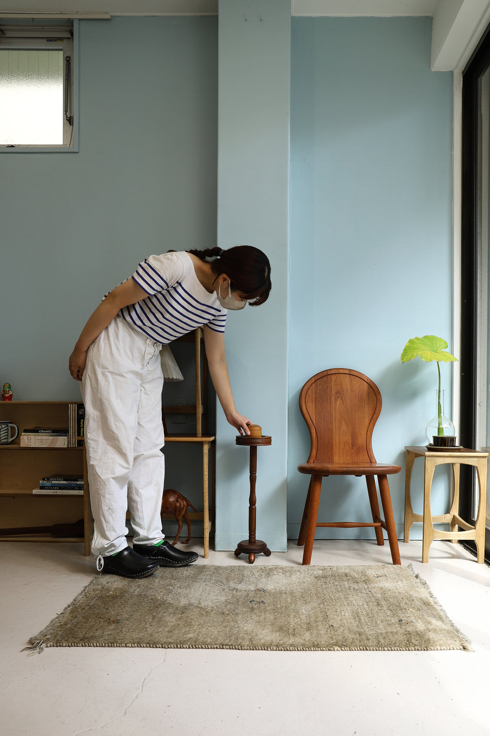 Accessory Tray Plant Stand Afromosia Danish Vintage/デンマークヴィンテージ プラントスタンド アクセサリートレー 北欧インテリア