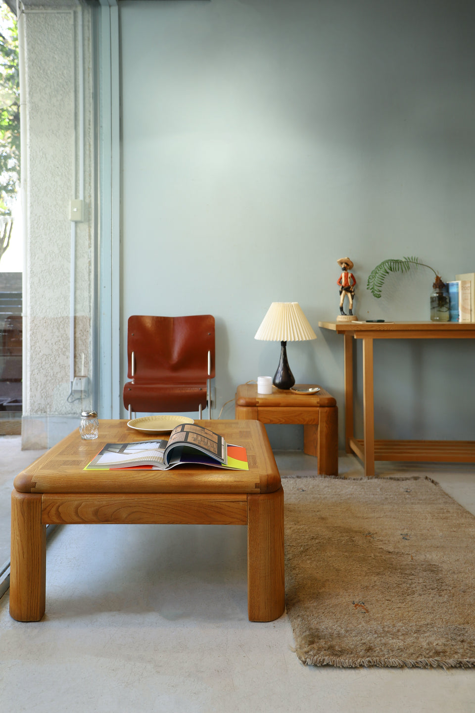 LANE Oakwood Square Low Table US Vintage/アメリカヴィンテージ レーン スクエアローテーブル オーク材