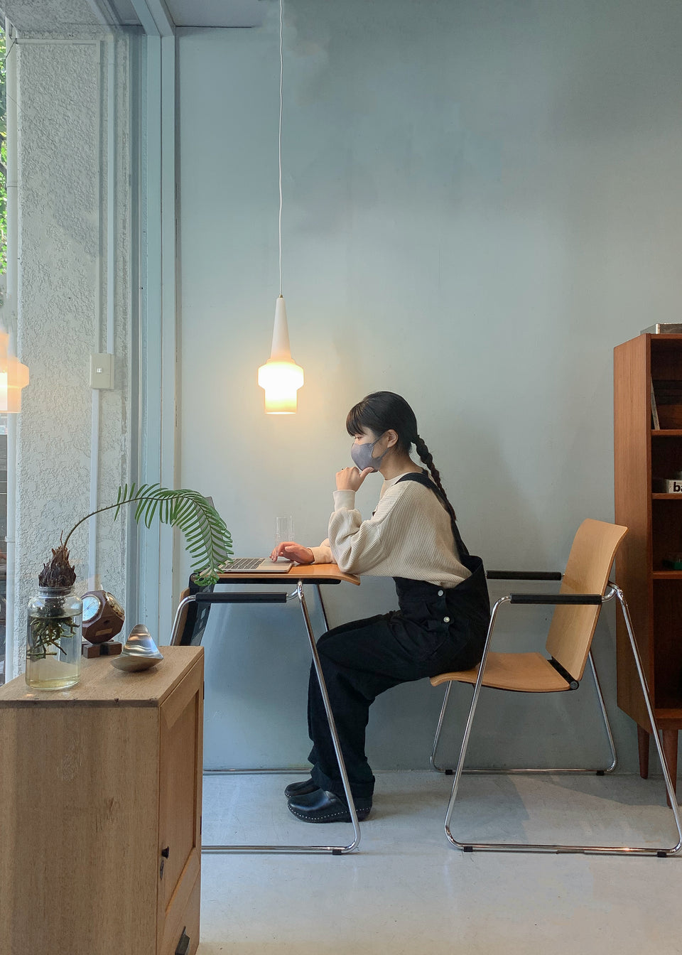 Opaline Frosted Glass Pendant Light Danish Vintage/デンマークヴィンテージ フロストガラス ペンダントライト 照明 北欧インテリア