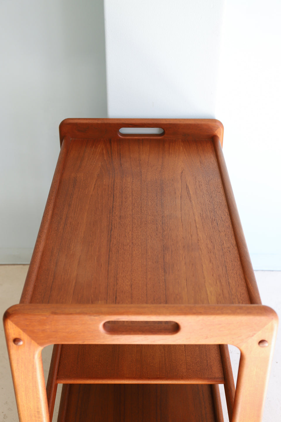 Danish Vintage Kristensen & Thomassen Bar Cart Wagon/デンマークヴィンテージ バーカート ワゴン チーク材 北欧家具