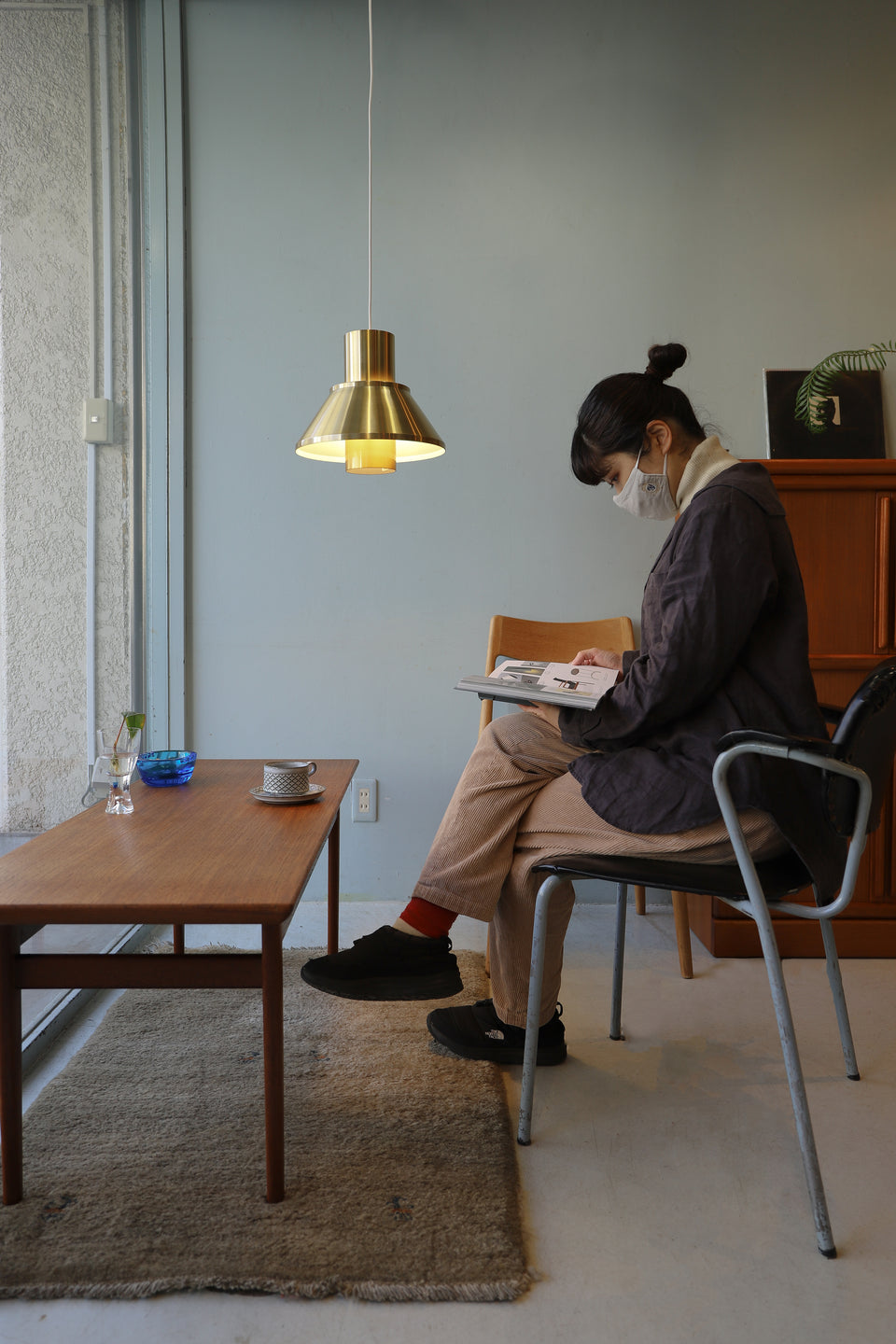 Vintage Fog&Mørup Pendant Light Life Jo Hammerborg/フォグ&モーラップ ペンダントライト ヨー・ハーマボー デンマークヴィンテージ ゴールド