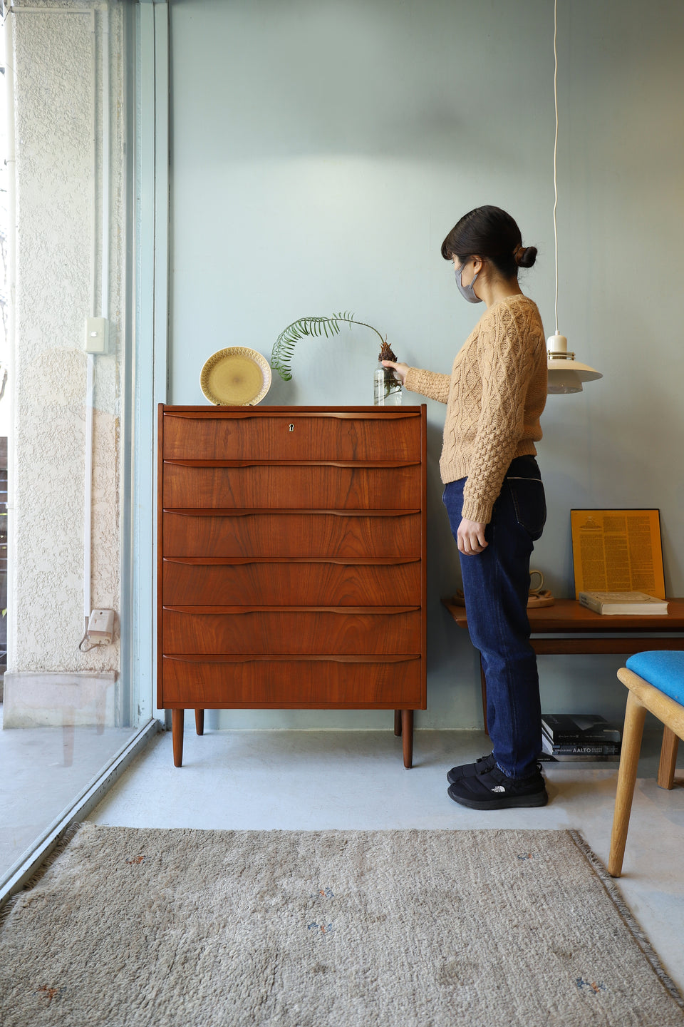 6Drawer High Chest Danish Vintage/デンマークヴィンテージ ハイチェスト 6段 北欧家具 チーク材