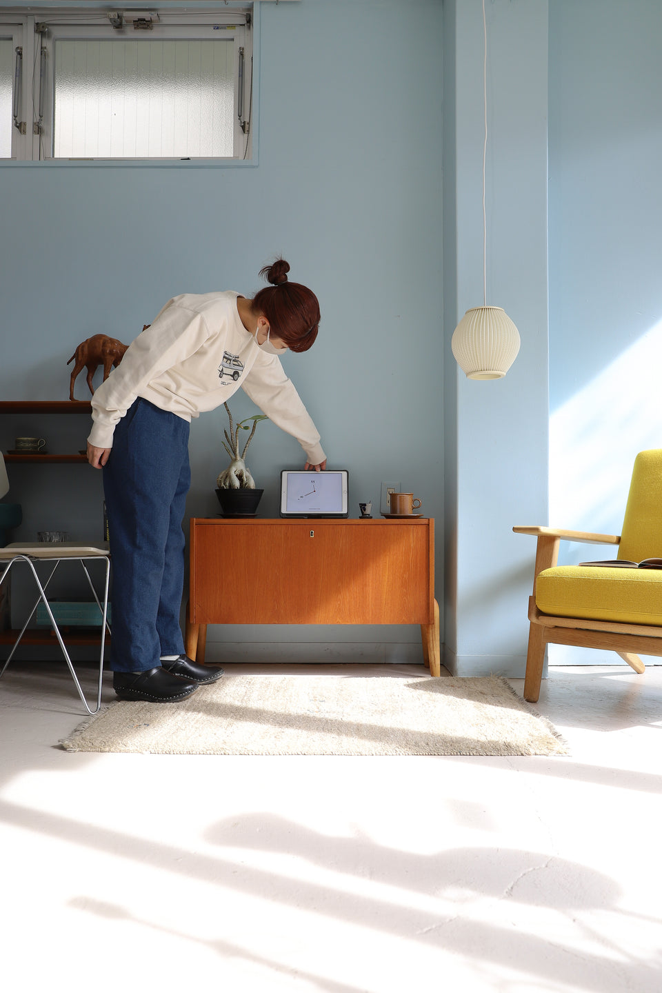 Scandinavian Vintage Small Sideboard Cabinet/北欧ヴィンテージ スモールサイドボード キャビネット チーク材 収納家具