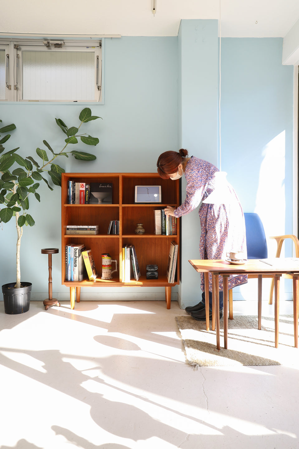 Bookcase Teakwood Danish Vintage/デンマークヴィンテージ ブックケース チーク材 本棚 シェルフ 収納 北欧家具
