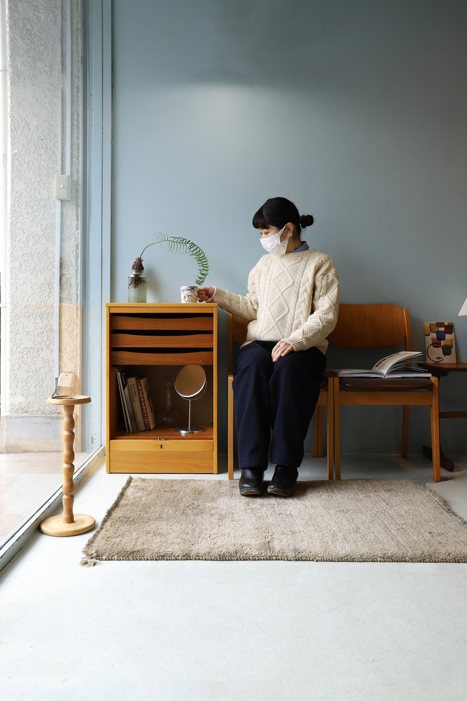 Roll Up File Cabinet Scandinavian Vintage/デンマークヴィンテージ ロールアップ ファイルキャビネット 蛇腹 北欧家具