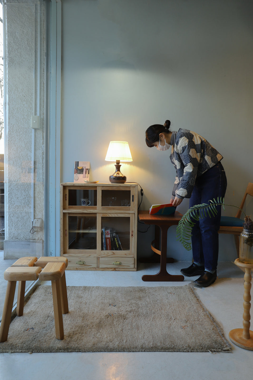 Lehmann Keramik Table Lamp Danish Vintage/デンマークヴィンテージ テーブルランプ リーマンケラミック 陶器 間接照明 北欧インテリア