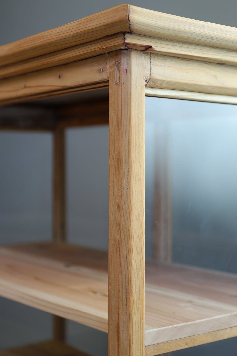 Vintage Glass Showcase Shelf Japanese Modern/ジャパンヴィンテージ ガラスショーケース 古道具 ディスプレイ シェルフ