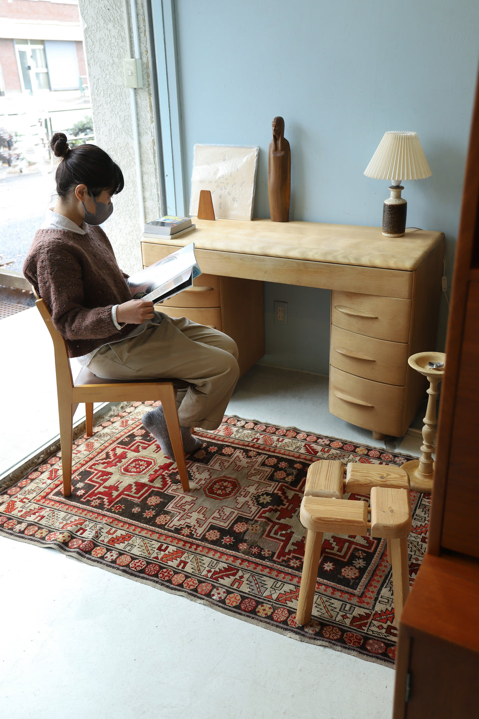 Persian Carpet Old Kilim Rug/オールドキリム ペルシャ絨毯 ラグ カーペット 敷物 ヴィンテージ