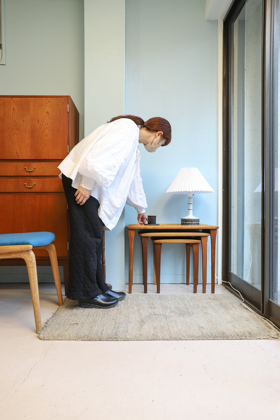 Burgess Furniture Vintage Nest Table/バージェスファニチャー ネストテーブル ヴィンテージ サイドテーブル