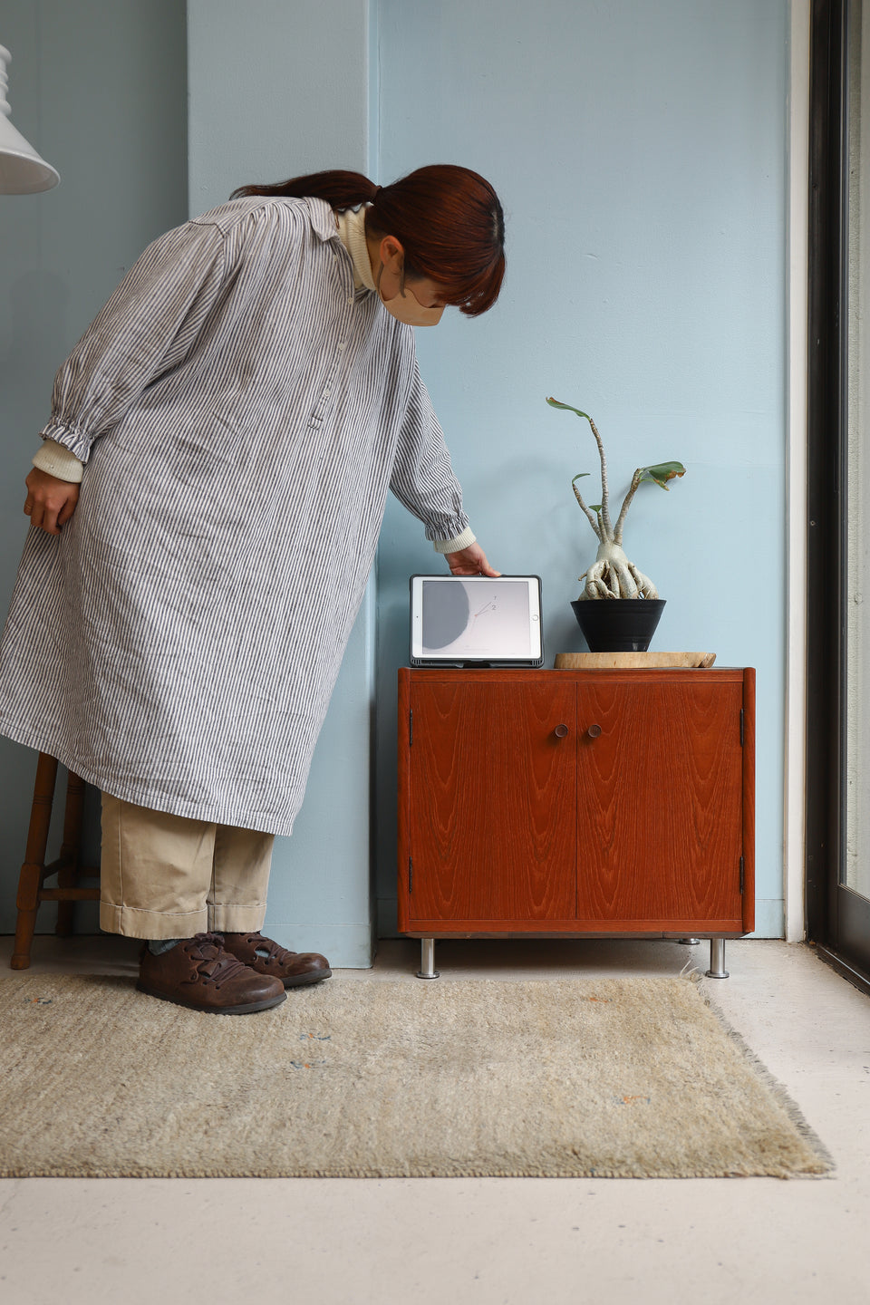 Japanese Vintage Mini Cabinet Teakwood/ジャパンヴィンテージ ミニキャビネット サイドボード チーク材 収納 レトロモダン