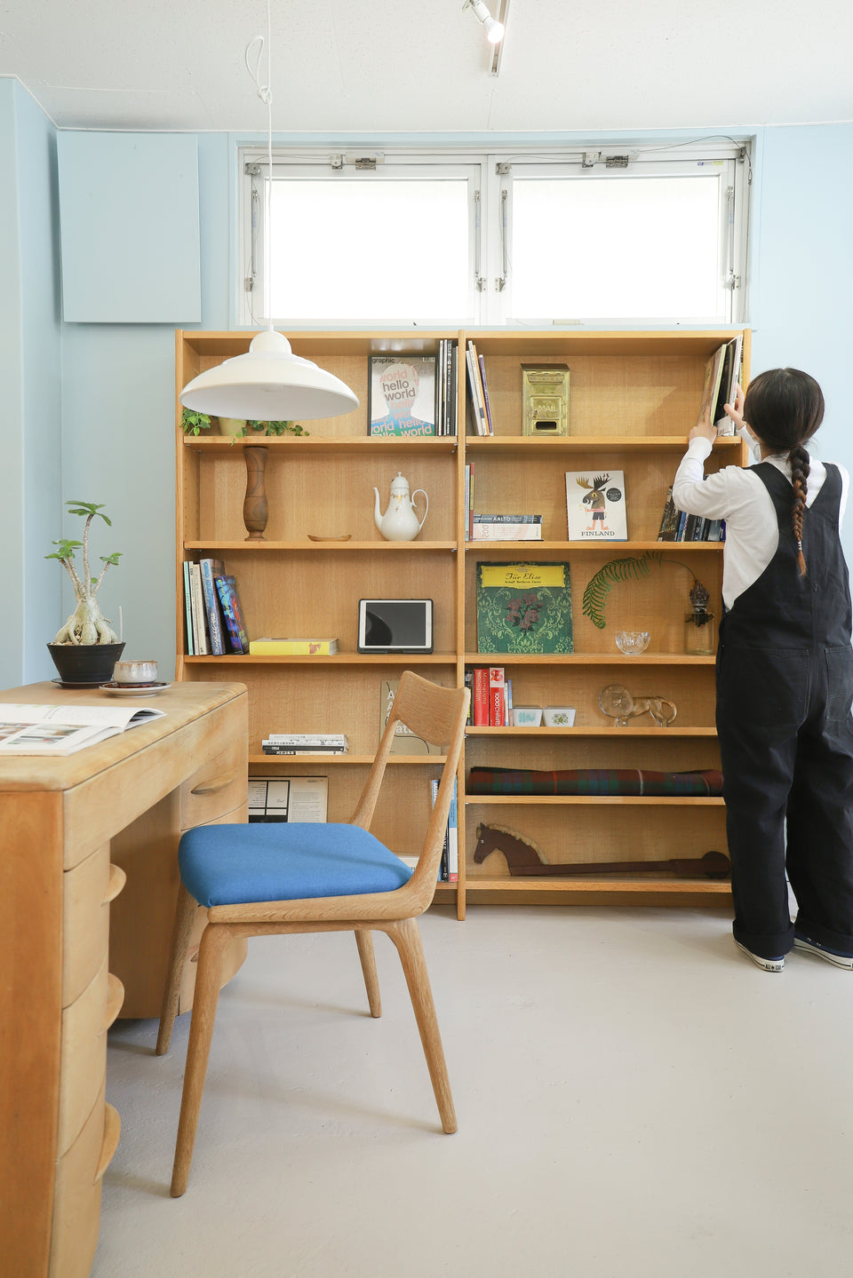 Library Large Bookshelf/本棚 図書館 収納家具 ブックシェルフ