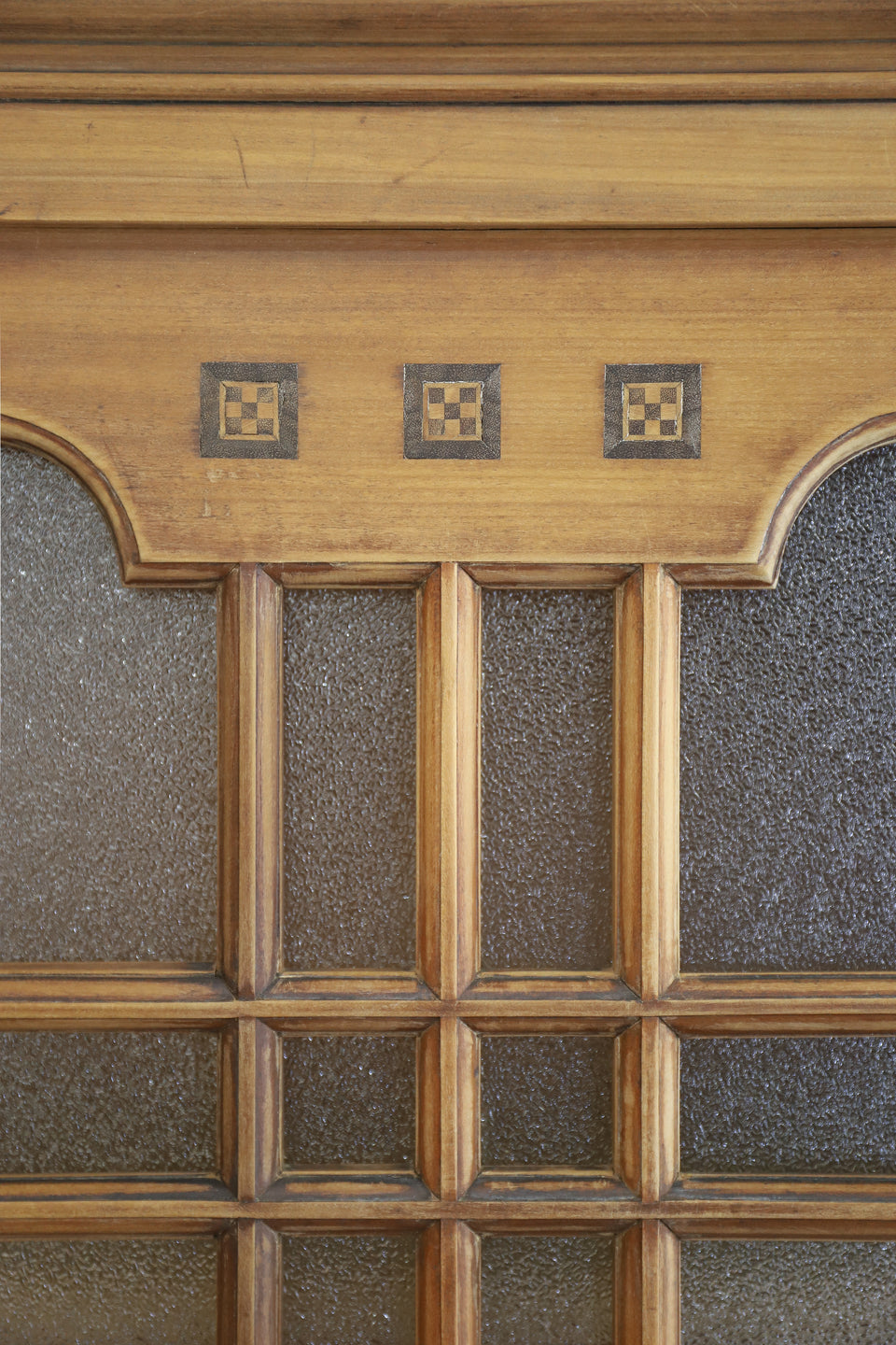 Japanese Antique Glass Cup Board/ジャパンアンティーク 食器棚 カップボード 大正ロマン 古道具 レトロ