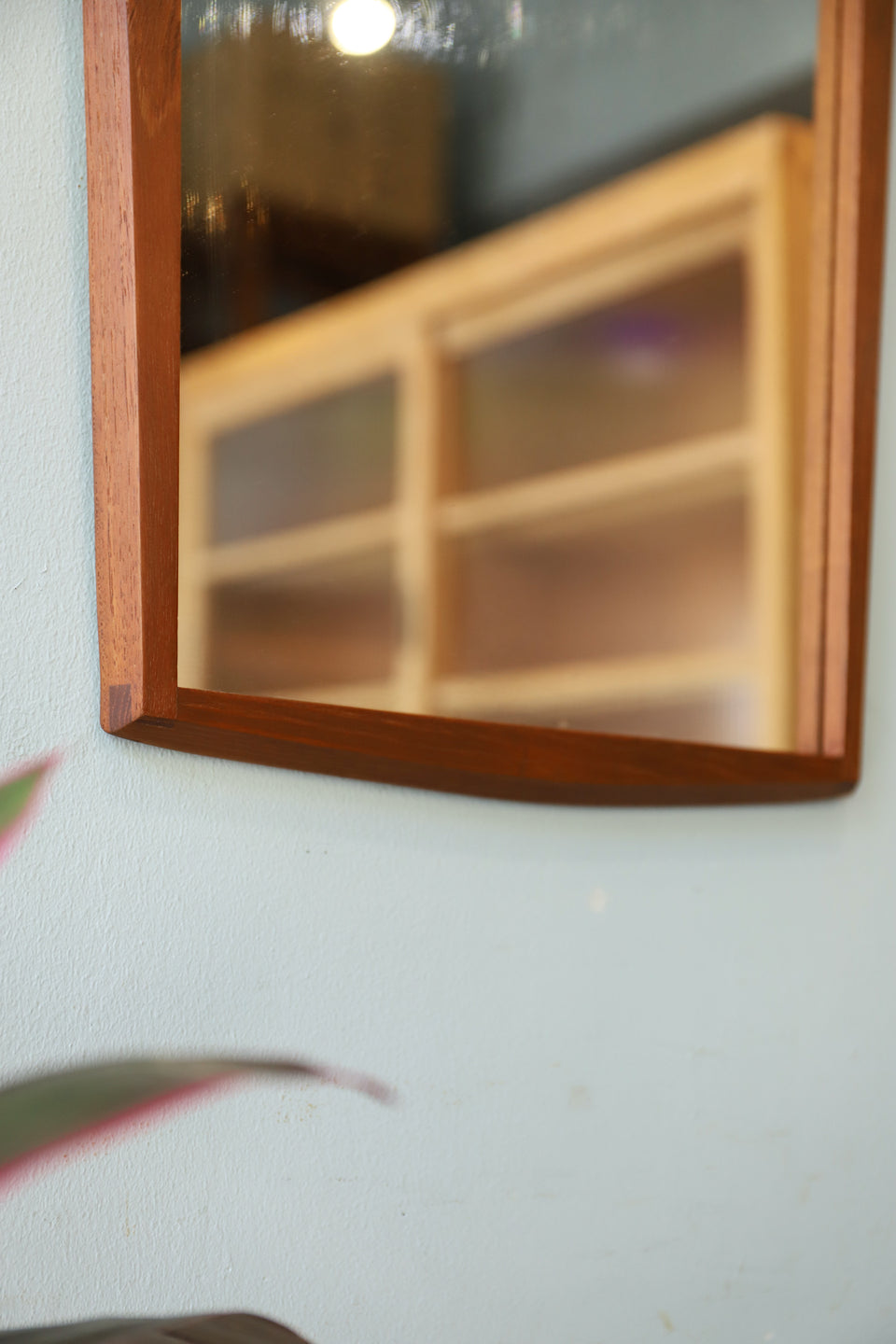 Danish Vintage Jansen Spejle Teak Frame Wall Mirror/デンマークヴィンテージ ウォールミラー チークフレーム 壁掛け鏡 インテリア 北欧デザイン ミッドセンチュリーモダン