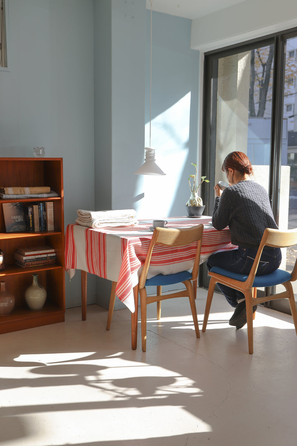 Vintage Fabric Table Cloth Scandinavian Interior/ヴィンテージ ファブリック カーテン テーブルクロス 北欧インテリア