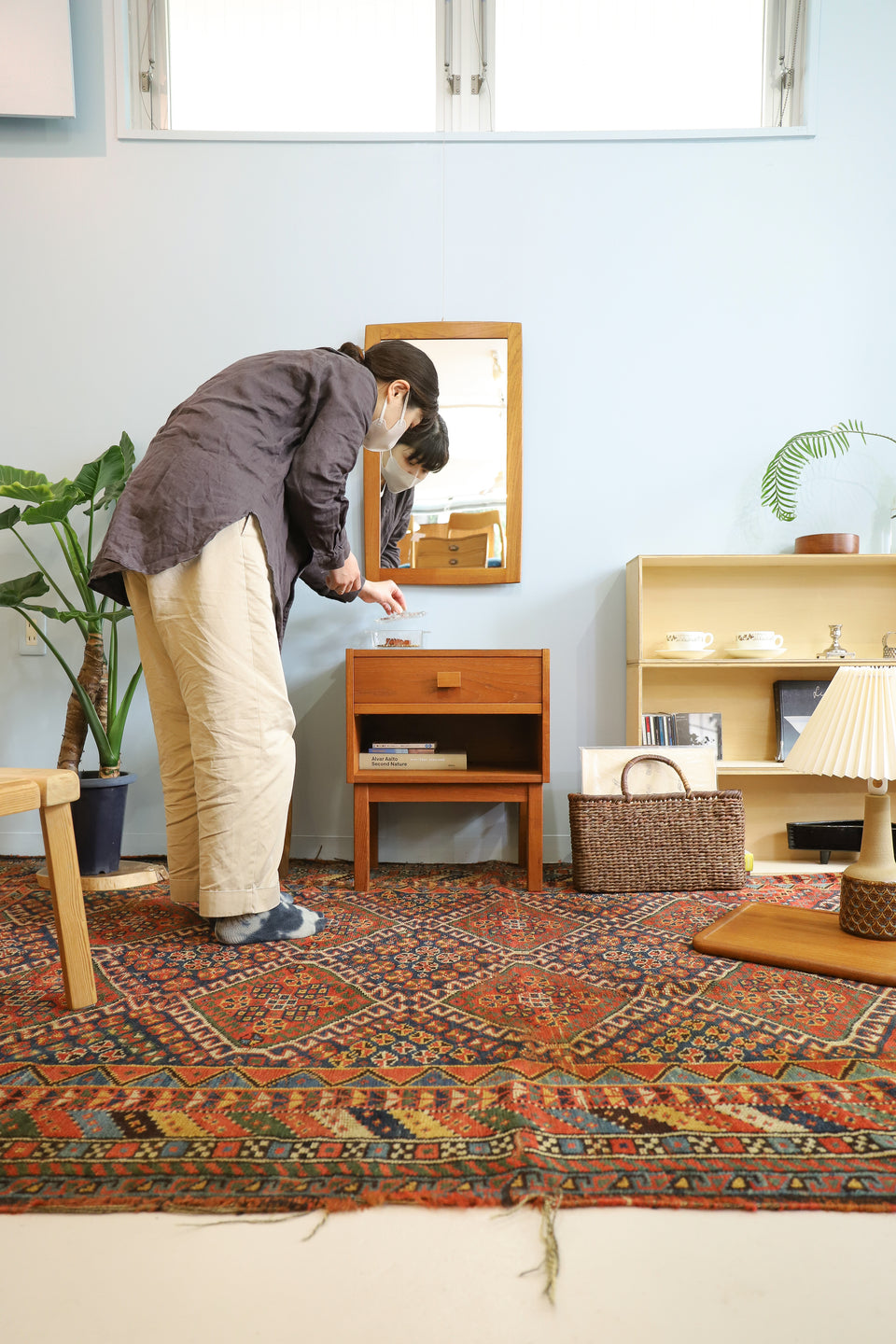 Danish Vintage Bedside Chest Table/デンマークヴィンテージ ベッドサイドチェスト テーブル 北欧家具