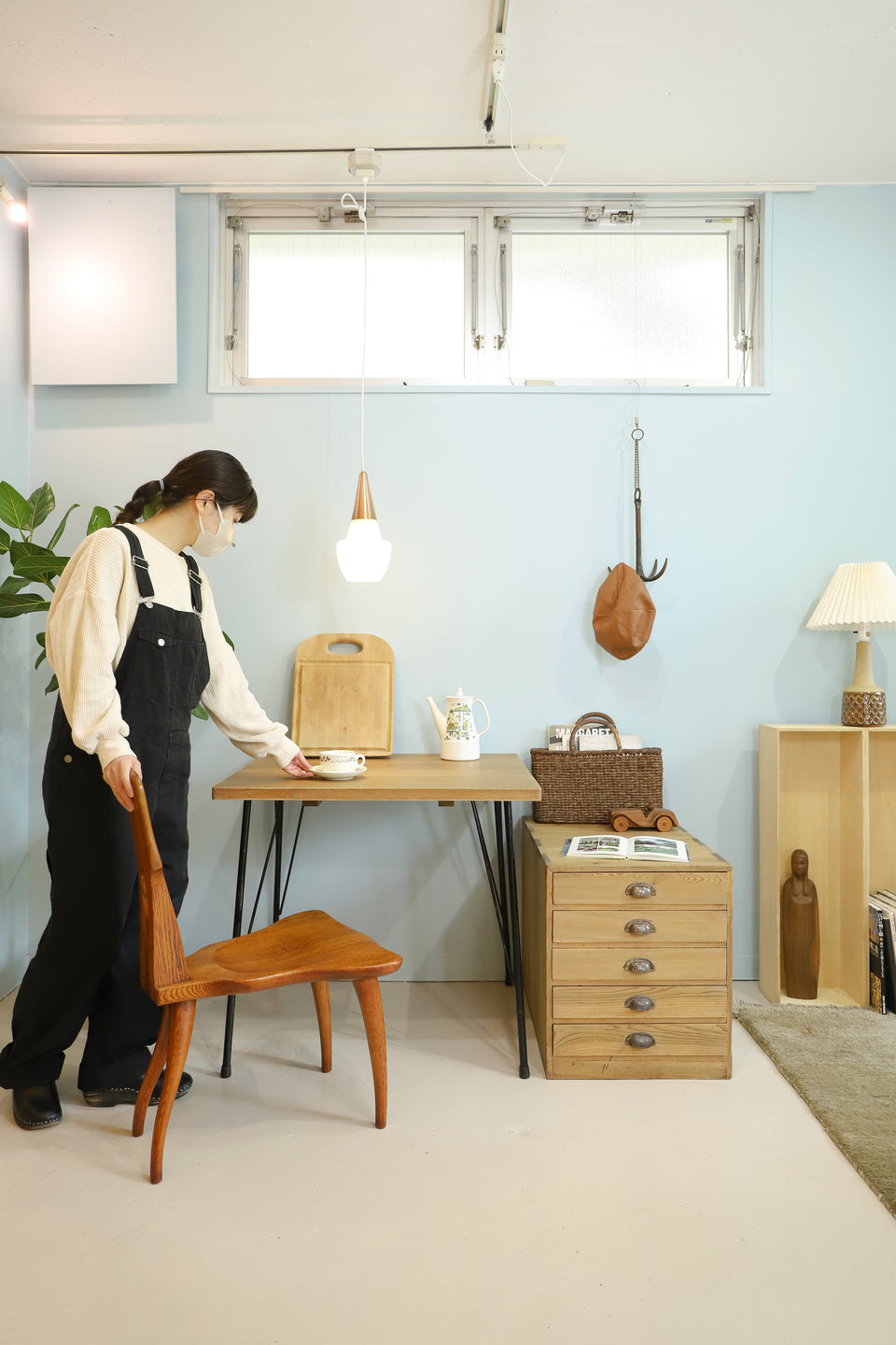 Old Wood and Iron Leg Remake Table/古材 リメイクテーブル 鉄脚 デスク 机