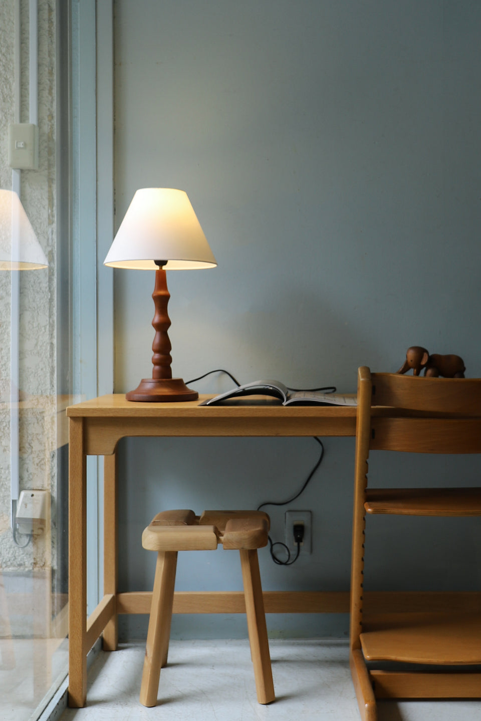 Danish Vintage Teakwood Table Lamp/デンマークヴィンテージ テーブルランプ チーク材